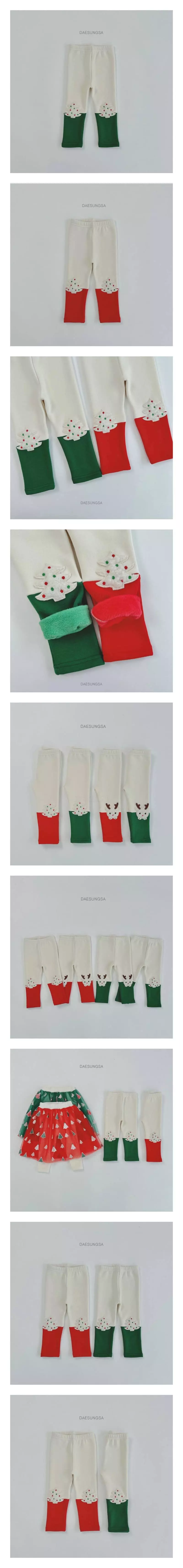 Dae Sung Sa - Korean Children Fashion - #littlefashionista - Fleece Tree Leggings
