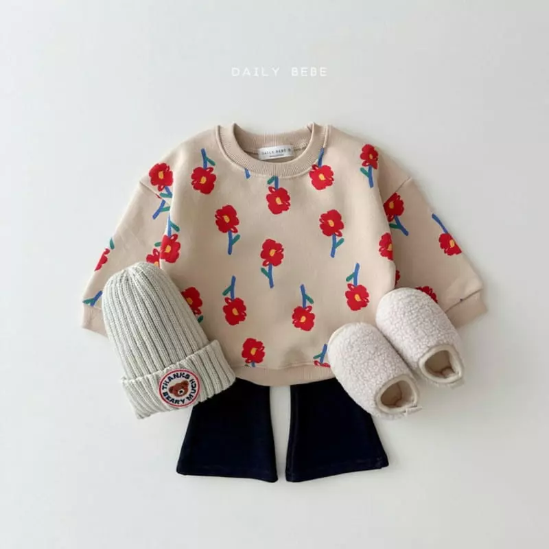 Daily Bebe - Korean Children Fashion - #Kfashion4kids - Pattern Sweatshirt - 8