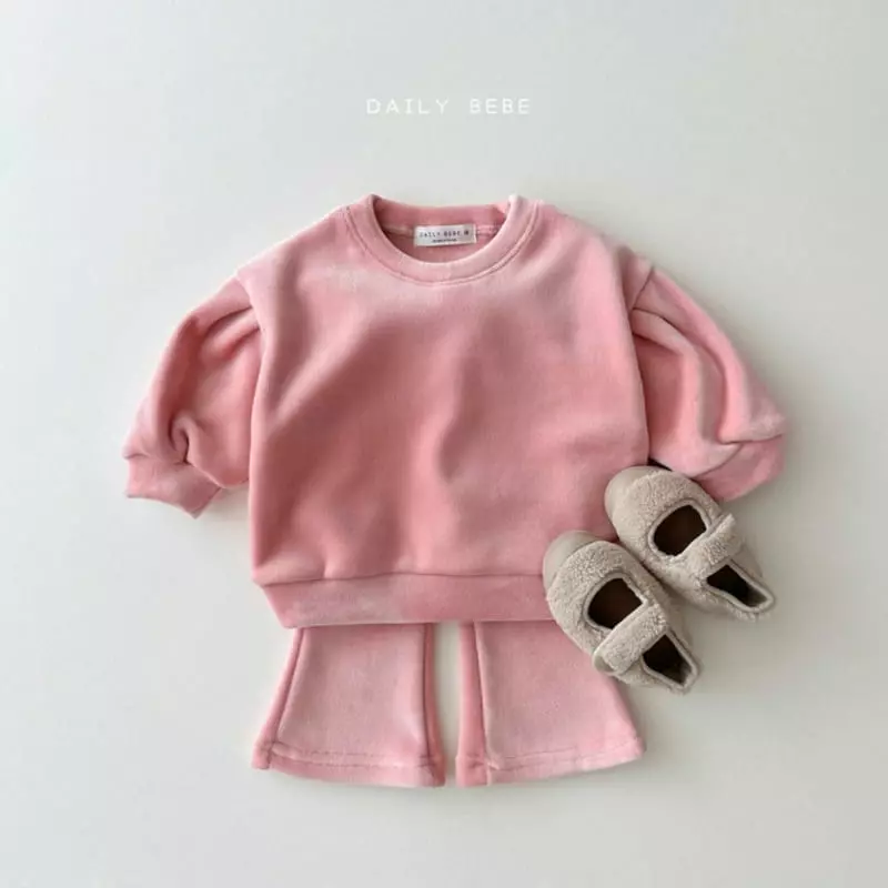Daily Bebe - Korean Children Fashion - #childofig - Bootscut Top Bottom Set