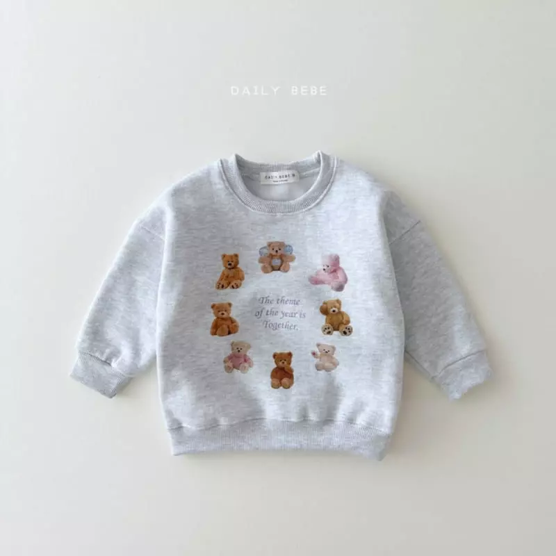 Daily Bebe - Korean Children Fashion - #childofig - Color Bear Top Bottom Set - 5