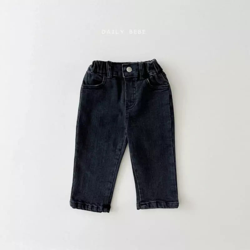 Daily Bebe - Korean Children Fashion - #childofig - Fleece Jeans - 2