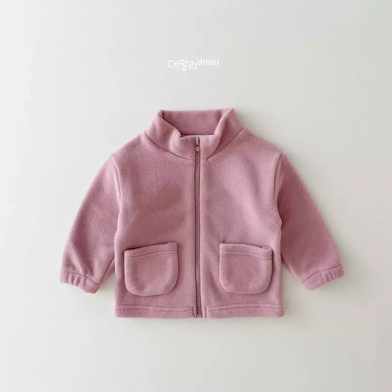Daily Bebe - Korean Children Fashion - #childofig - Weather Fleece Jacket - 6