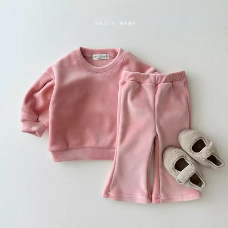 Daily Bebe - Korean Children Fashion - #childrensboutique - Bootscut Top Bottom Set - 2