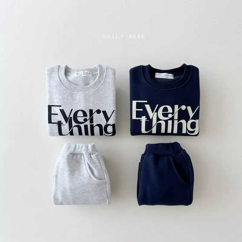 Daily Bebe - Korean Children Fashion - #childrensboutique - Everthing Top Bottom Set - 5
