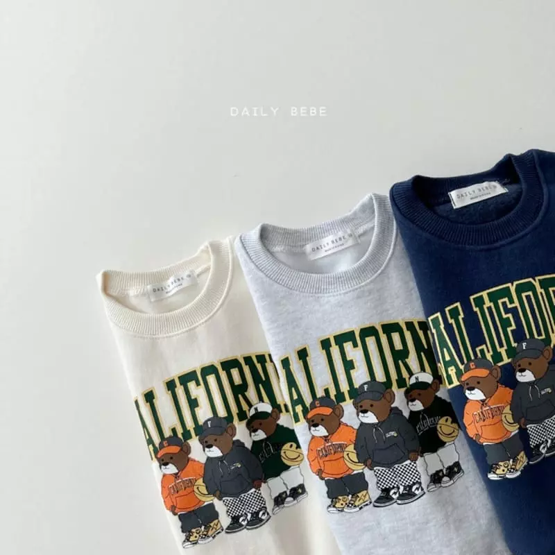 Daily Bebe - Korean Children Fashion - #childofig - Hip Bear Top Bottom Set - 4