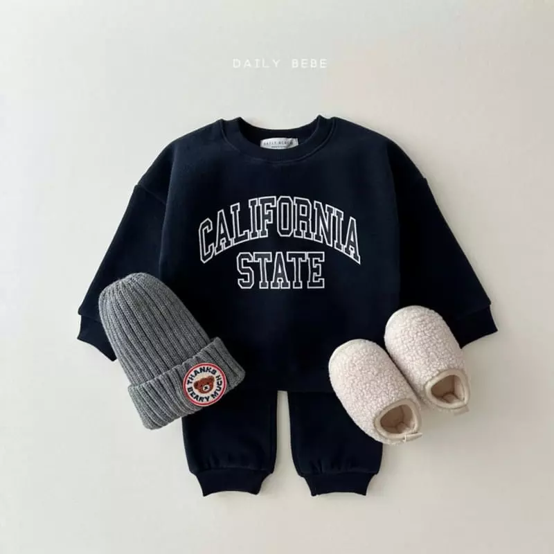 Daily Bebe - Korean Children Fashion - #childrensboutique - California Top Bottom Set - 3