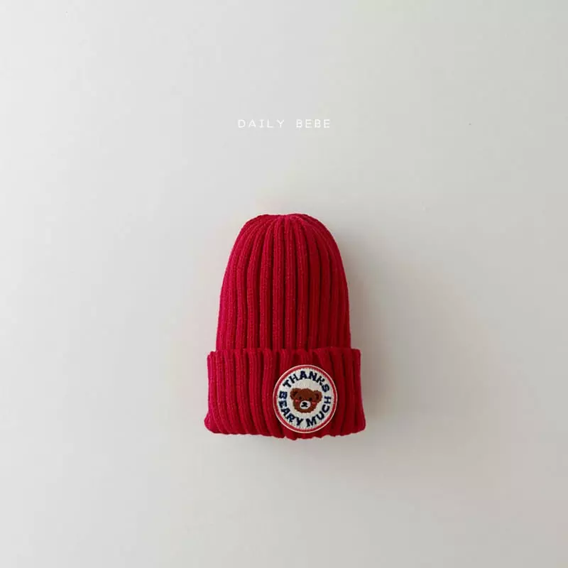 Daily Bebe - Korean Children Fashion - #designkidswear - Bear Patch Beanie