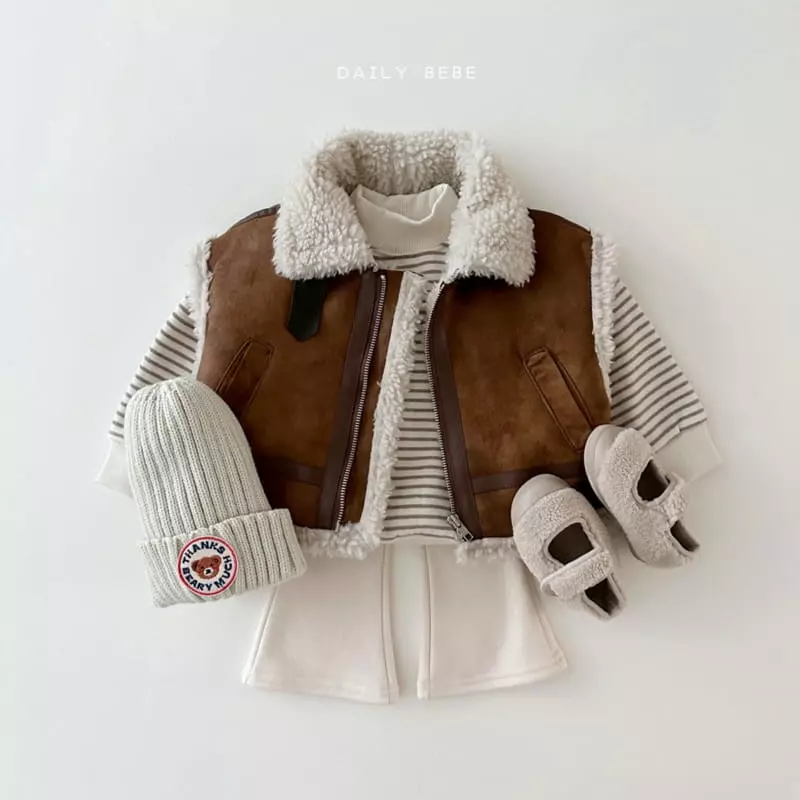Daily Bebe - Korean Children Fashion - #designkidswear - Mustang Vest - 8