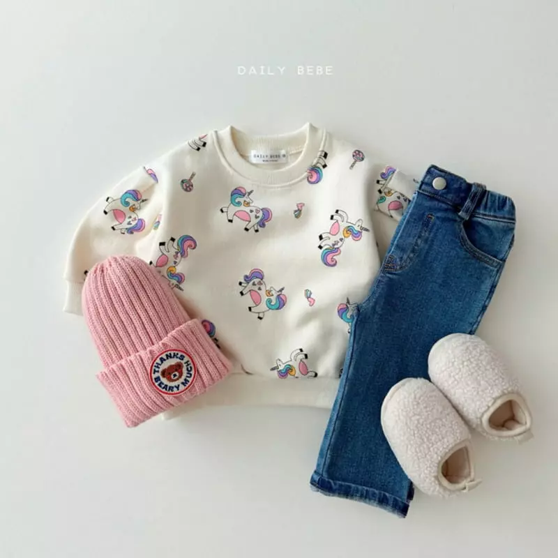 Daily Bebe - Korean Children Fashion - #childrensboutique - Fleece Jeans - 4