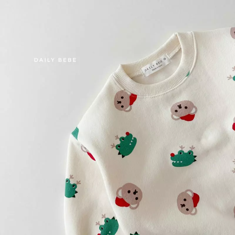 Daily Bebe - Korean Children Fashion - #designkidswear - Crocodile Sweatshirt
