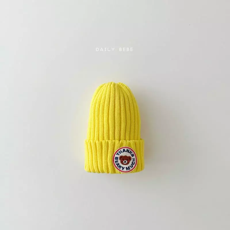 Daily Bebe - Korean Children Fashion - #discoveringself - Bear Patch Beanie - 2