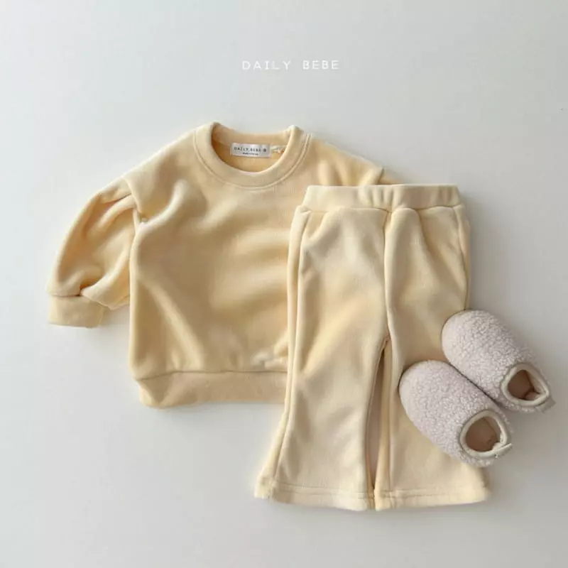 Daily Bebe - Korean Children Fashion - #designkidswear - Bootscut Top Bottom Set - 4