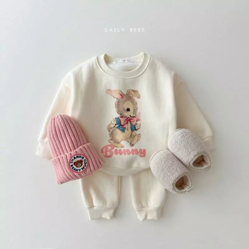Daily Bebe - Korean Children Fashion - #discoveringself - Barnie Bambi Top Bottom Set