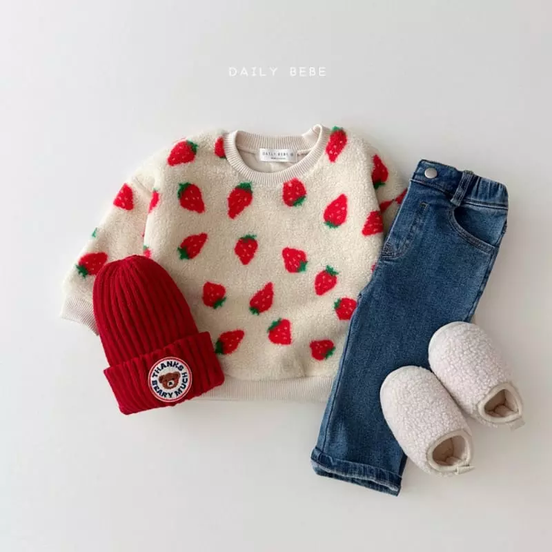 Daily Bebe - Korean Children Fashion - #discoveringself - Fleece Jeans - 5