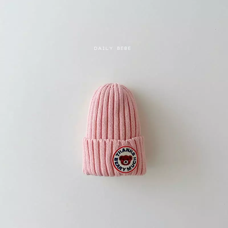 Daily Bebe - Korean Children Fashion - #fashionkids - Bear Patch Beanie - 3