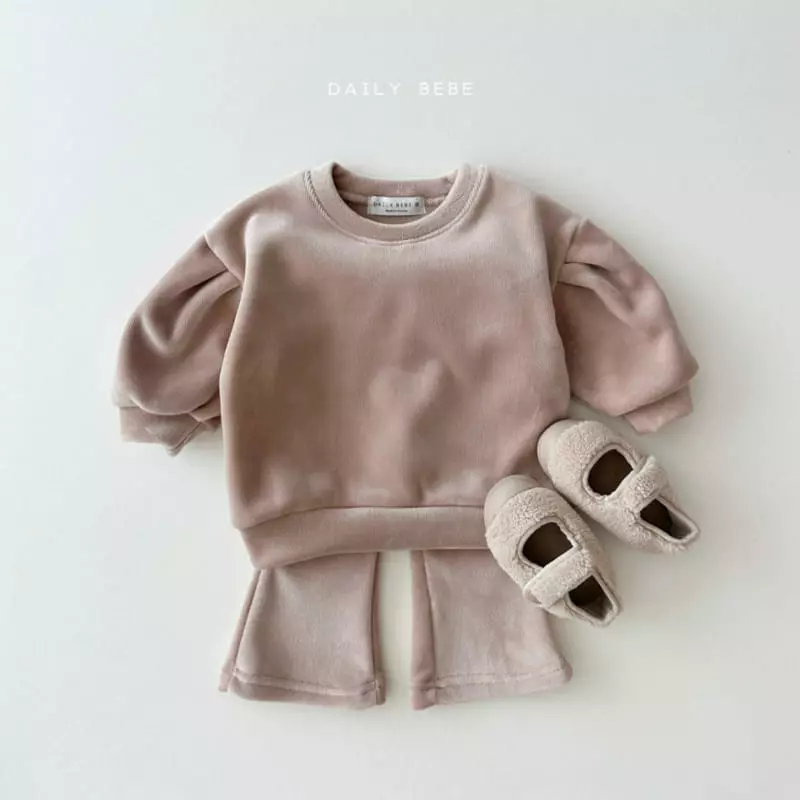 Daily Bebe - Korean Children Fashion - #fashionkids - Bootscut Top Bottom Set - 5
