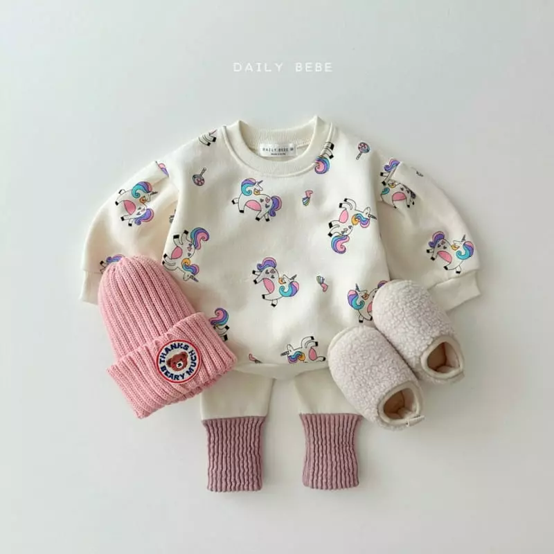 Daily Bebe - Korean Children Fashion - #fashionkids - Unicorn Sweatshirt - 3