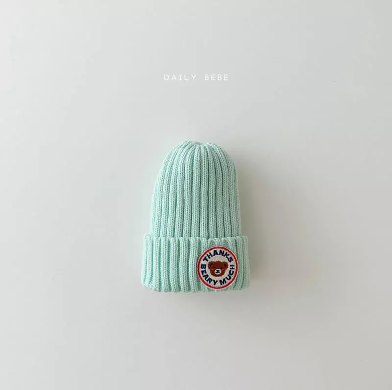 Daily Bebe - Korean Children Fashion - #fashionkids - Bear Patch Beanie - 4