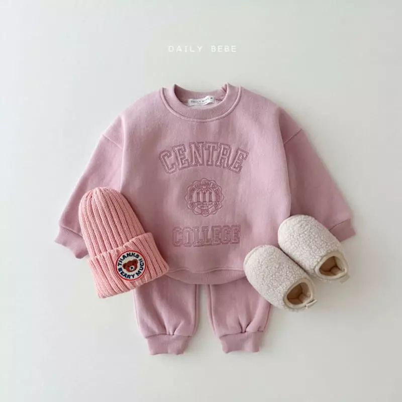 Daily Bebe - Korean Children Fashion - #kidsshorts - Center Top Bottom Set
