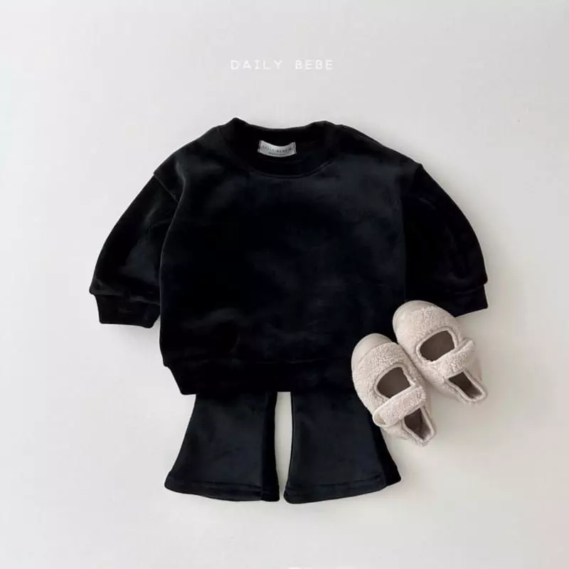 Daily Bebe - Korean Children Fashion - #kidsstore - Bootscut Top Bottom Set - 7