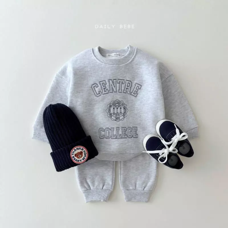 Daily Bebe - Korean Children Fashion - #kidsstore - Center Top Bottom Set - 2