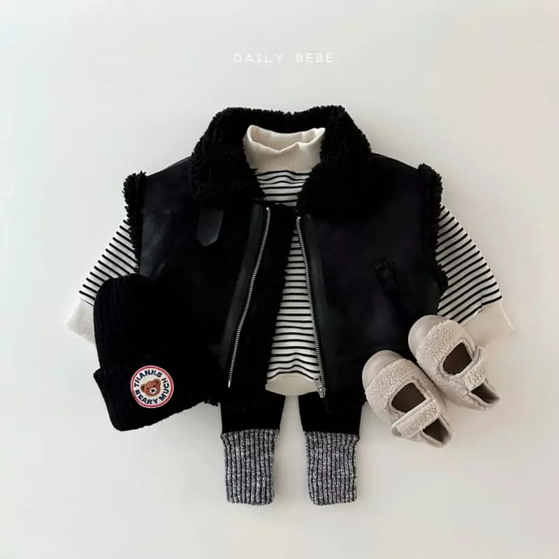 Daily Bebe - Korean Children Fashion - #kidsstore - Mustang Vest - 12