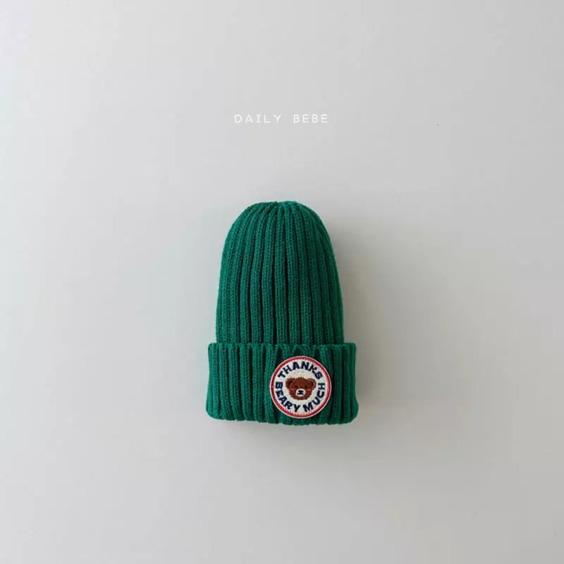 Daily Bebe - Korean Children Fashion - #kidzfashiontrend - Bear Patch Beanie - 6