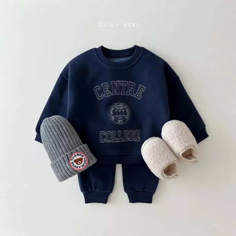 Daily Bebe - Korean Children Fashion - #kidzfashiontrend - Center Top Bottom Set - 3