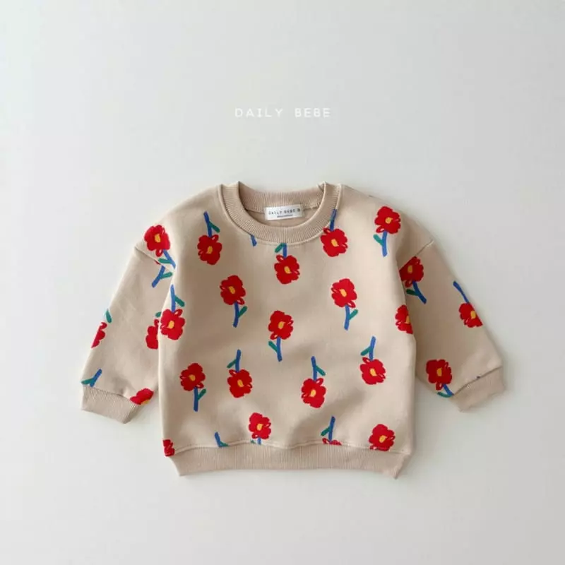Daily Bebe - Korean Children Fashion - #kidzfashiontrend - Pattern Sweatshirt - 7