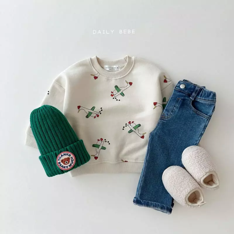 Daily Bebe - Korean Children Fashion - #kidzfashiontrend - Fleece Jeans - 9