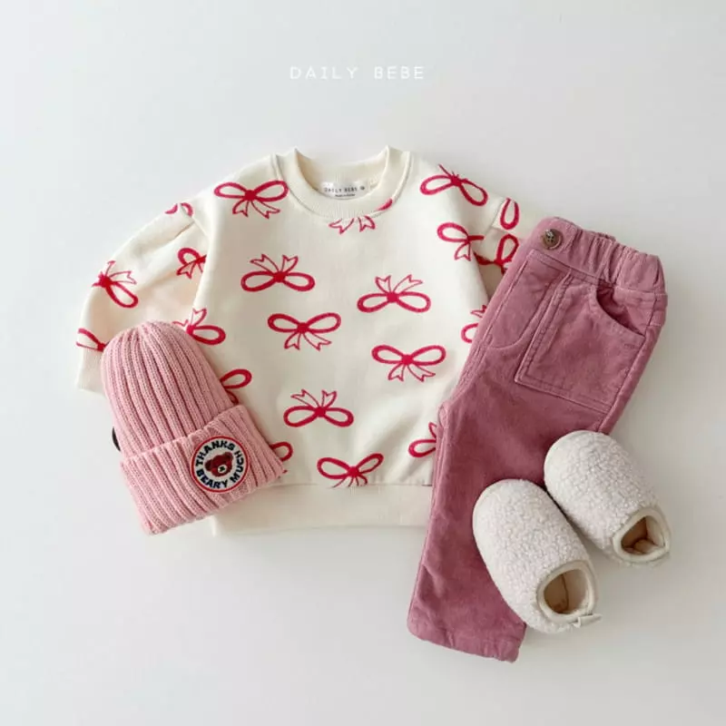 Daily Bebe - Korean Children Fashion - #kidzfashiontrend - Fleece Rib Pants - 8