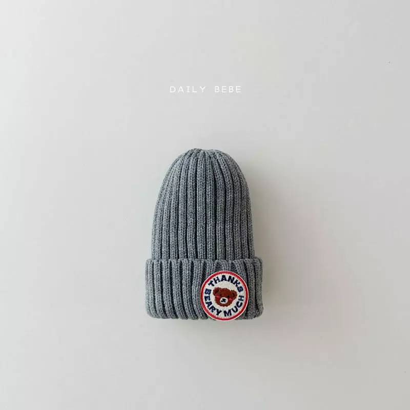 Daily Bebe - Korean Children Fashion - #magicofchildhood - Bear Patch Beanie - 9