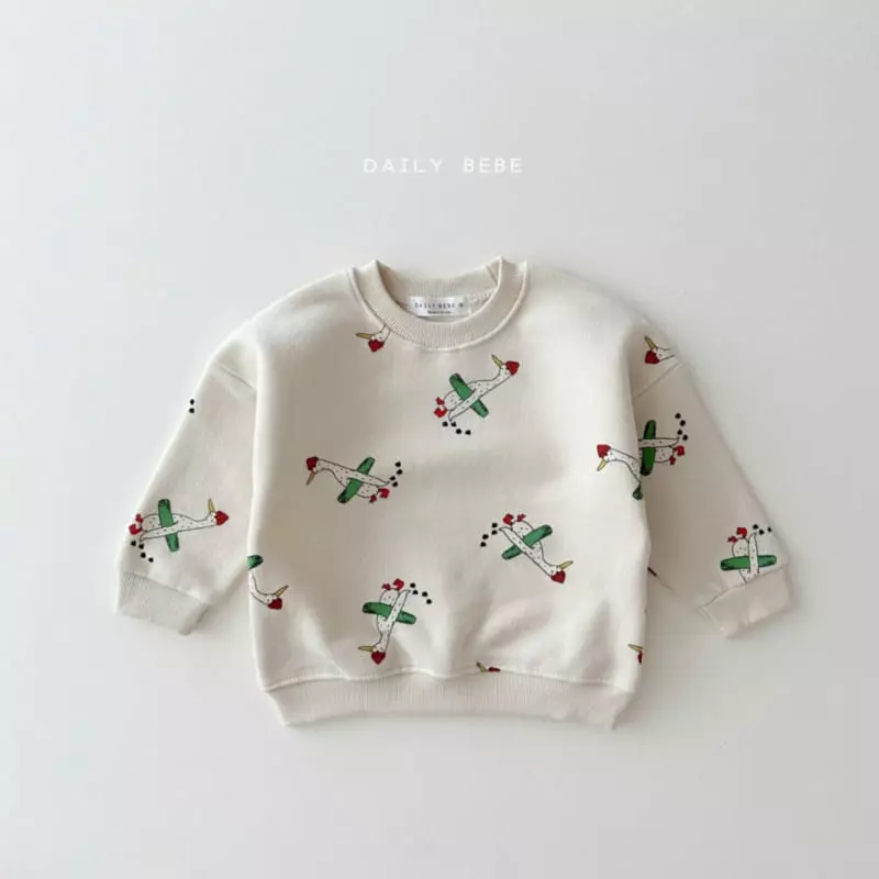 Daily Bebe - Korean Children Fashion - #magicofchildhood - Pattern Sweatshirt - 10