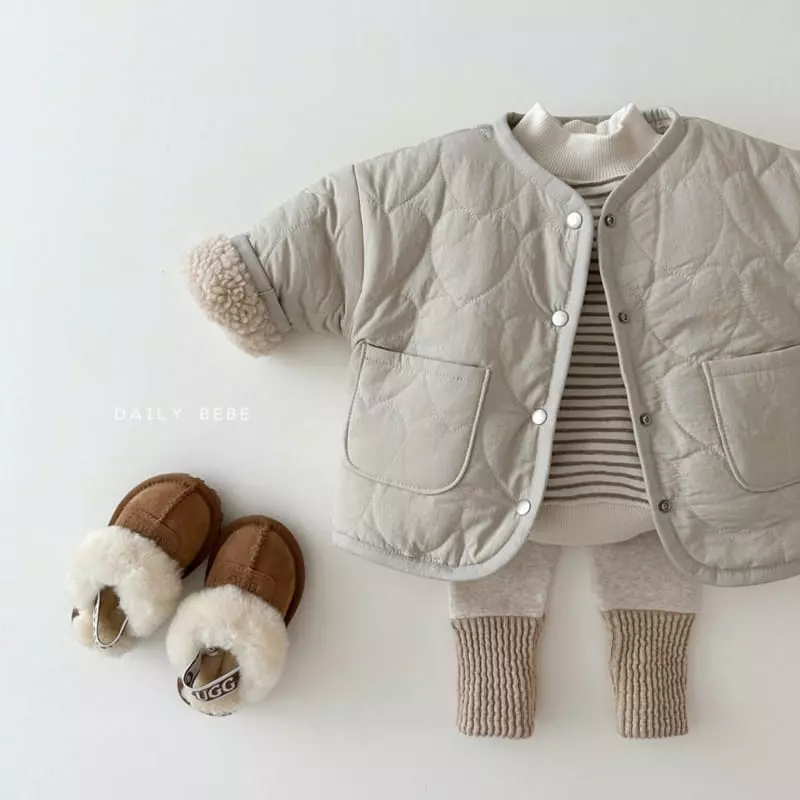 Daily Bebe - Korean Children Fashion - #magicofchildhood - Heart Reversible Jumper - 2
