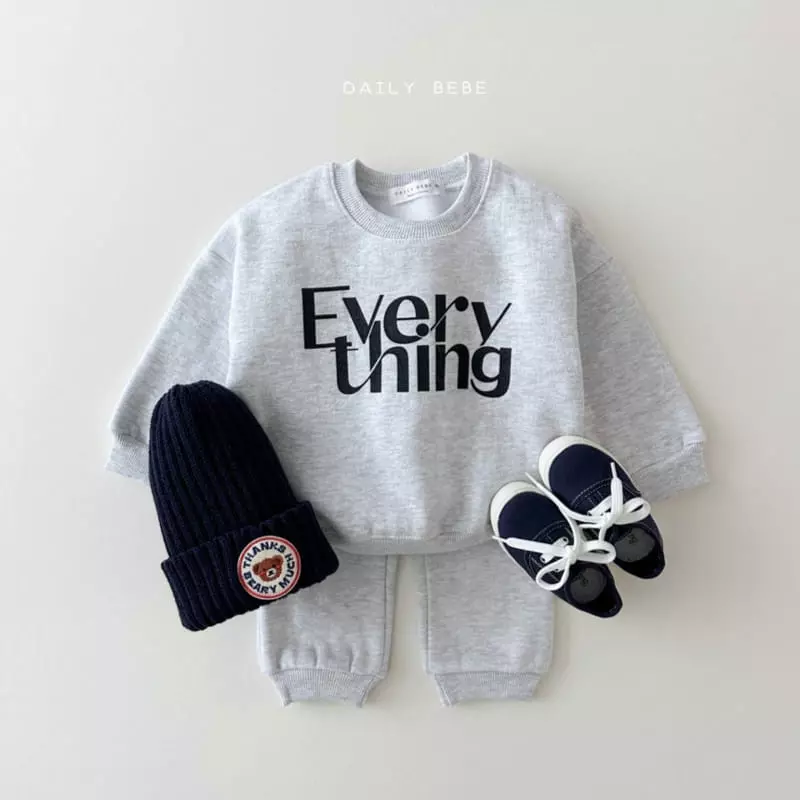 Daily Bebe - Korean Children Fashion - #minifashionista - Everthing Top Bottom Set