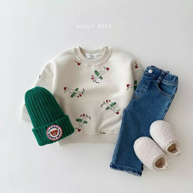 Daily Bebe - Korean Children Fashion - #minifashionista - Pattern Sweatshirt - 11