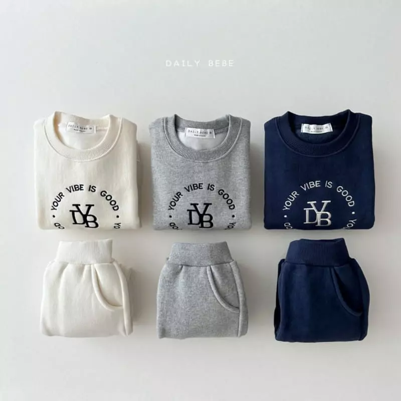 Daily Bebe - Korean Children Fashion - #prettylittlegirls - Daily Embroidery Top Bottom Set - 6