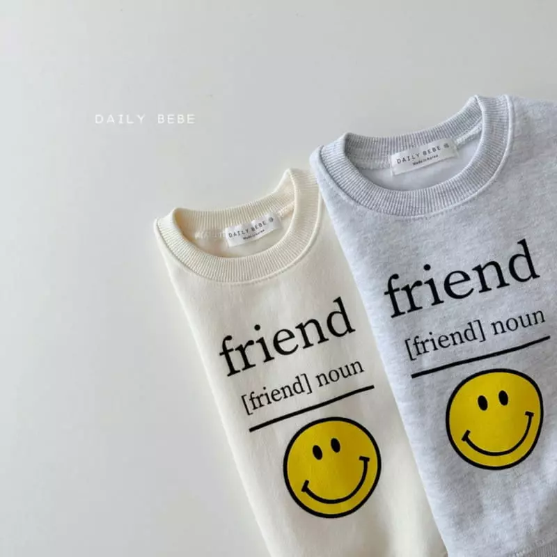 Daily Bebe - Korean Children Fashion - #prettylittlegirls - Smile Lettering Top Bottom Set - 5