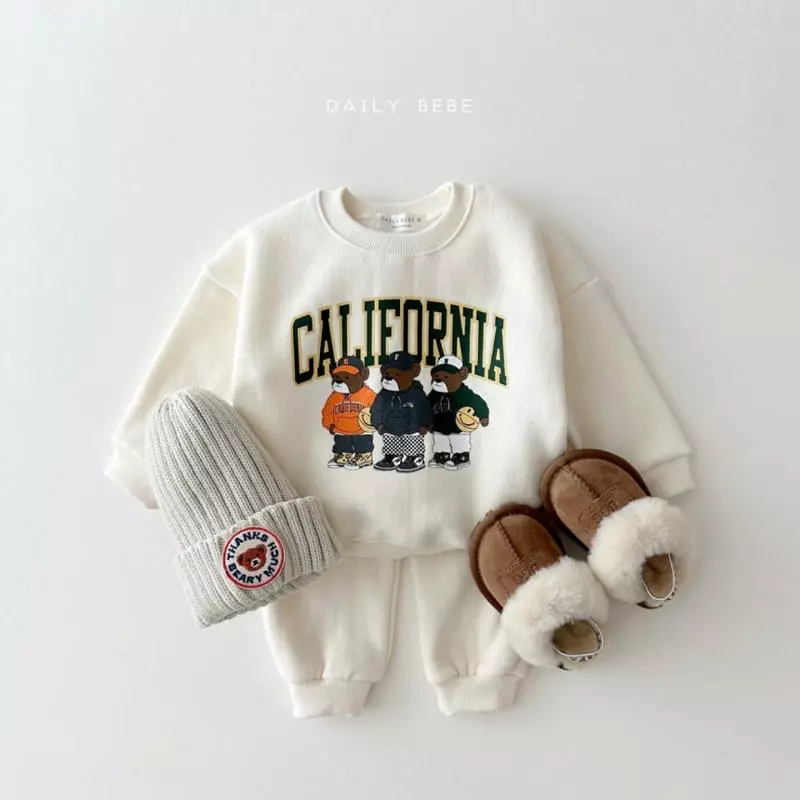 Daily Bebe - Korean Children Fashion - #prettylittlegirls - Hip Bear Top Bottom Set