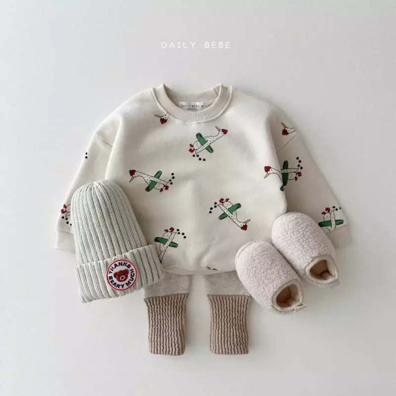 Daily Bebe - Korean Children Fashion - #prettylittlegirls - Pattern Sweatshirt - 12