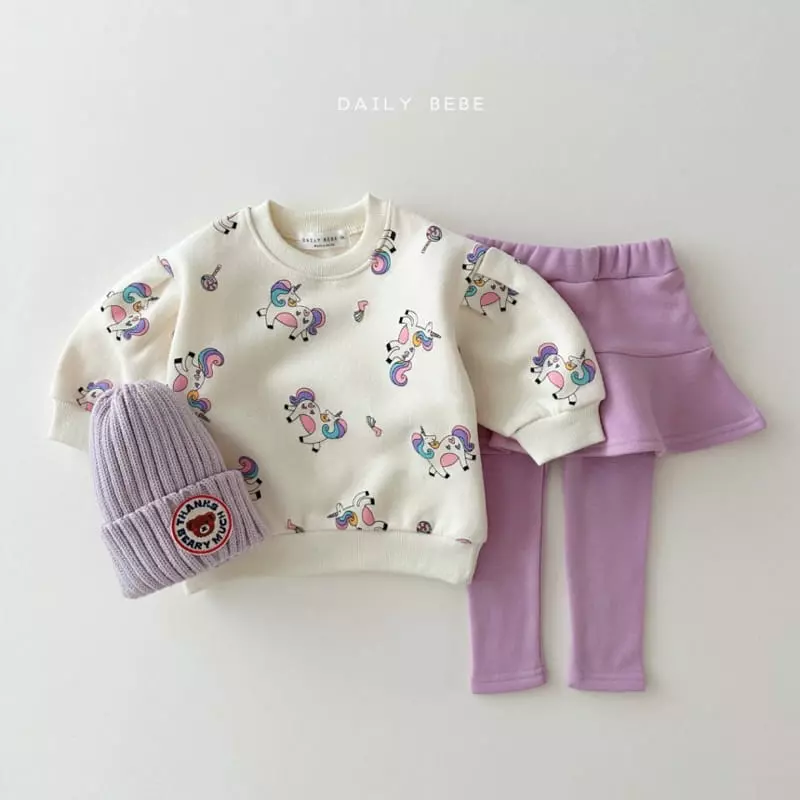 Daily Bebe - Korean Children Fashion - #prettylittlegirls - Unicorn Sweatshirt - 11