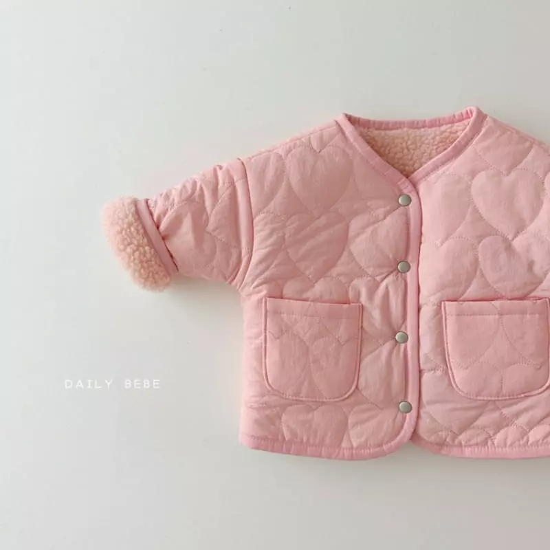 Daily Bebe - Korean Children Fashion - #minifashionista - Heart Reversible Jumper - 4