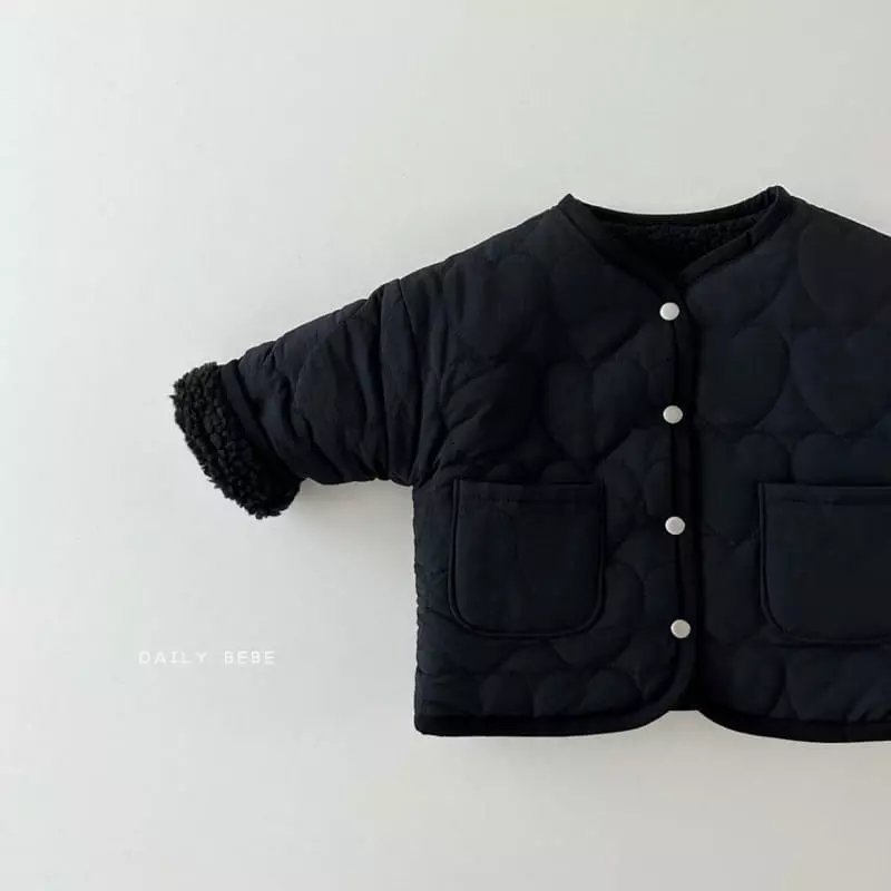 Daily Bebe - Korean Children Fashion - #stylishchildhood - Heart Reversible Jumper - 7