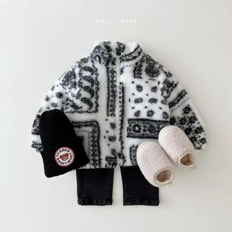 Daily Bebe - Korean Children Fashion - #todddlerfashion - Paisley Jumper - 2