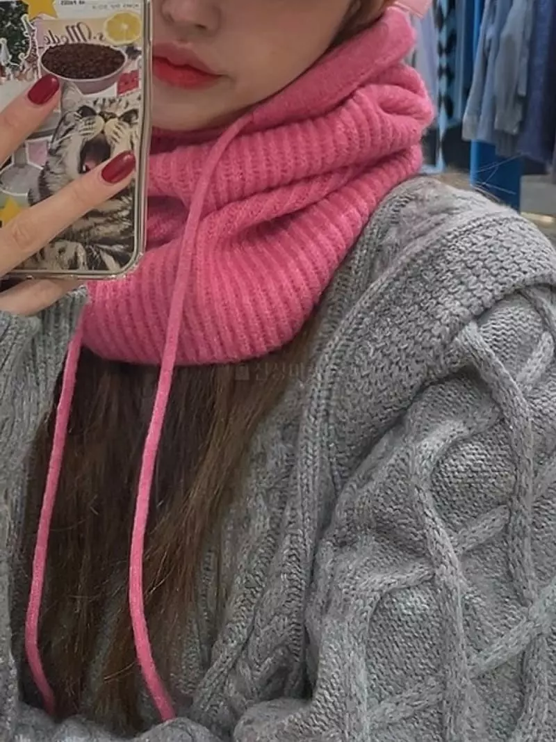 Dailyjud - Korean Women Fashion - #momslook - Hoody Baraclava - 10