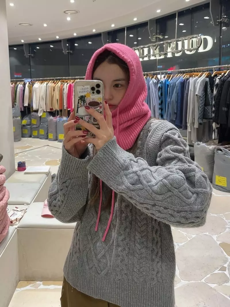 Dailyjud - Korean Women Fashion - #momslook - Hoody Baraclava - 8
