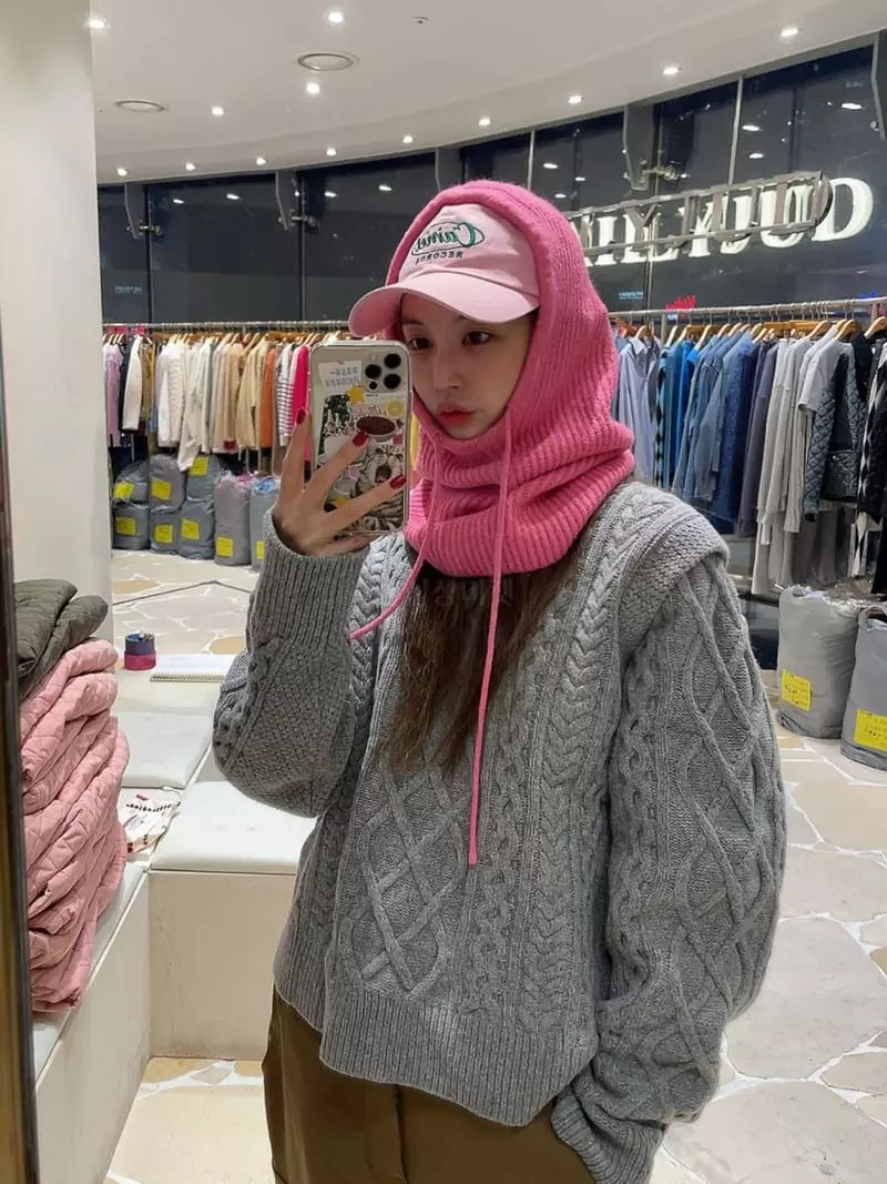Dailyjud - Korean Women Fashion - #momslook - Hoody Baraclava - 9