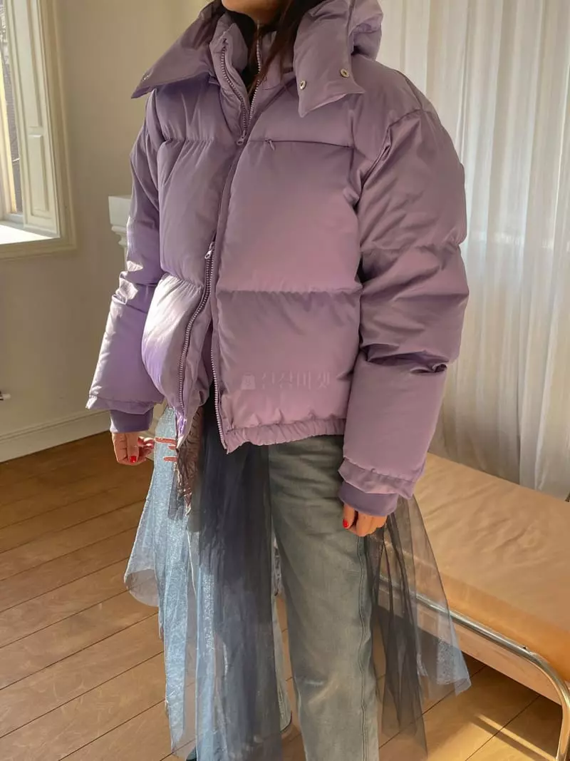 Dailyjud - Korean Women Fashion - #momslook - Hoody Padding Jacket - 8