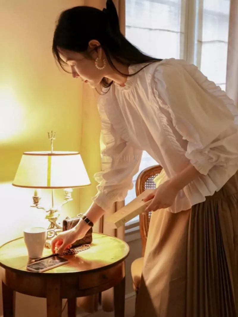 Dailyjud - Korean Women Fashion - #momslook - Frill BLouse - 5