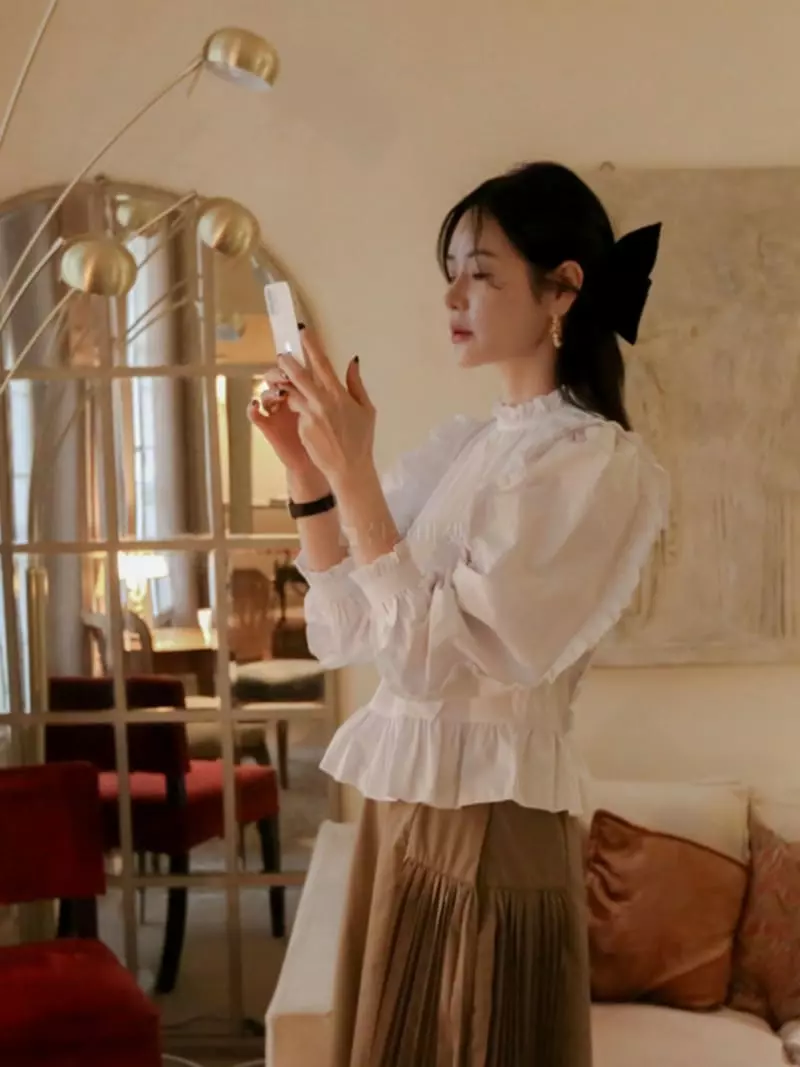Dailyjud - Korean Women Fashion - #momslook - Frill BLouse - 7
